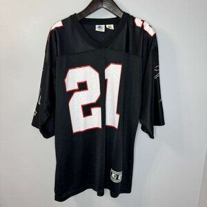 Vintage 90's Atlanta Falcons Eric Metcalf #21 Football-NFL Starter Jersey Men’s
